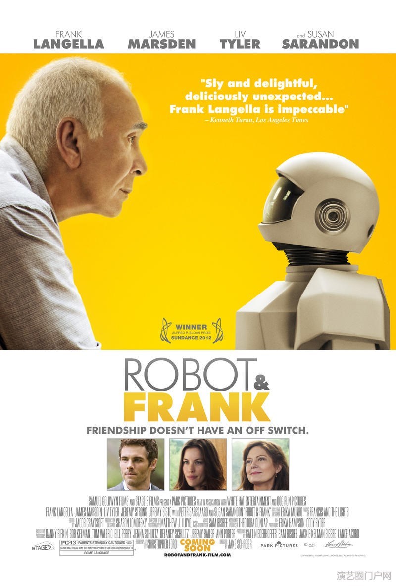 电影机器人与弗兰克演员表